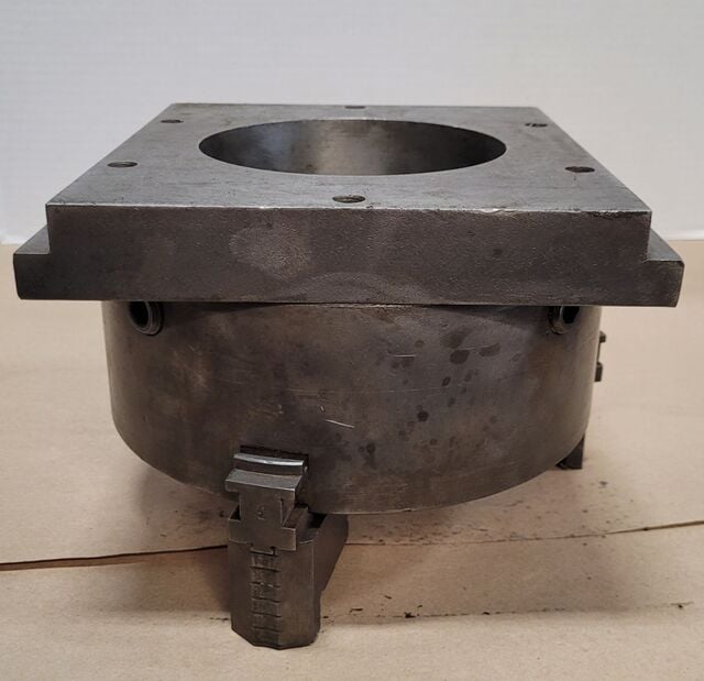 8" Buck #2083R, 3-jaw chuck, 1" center hole - Image 8