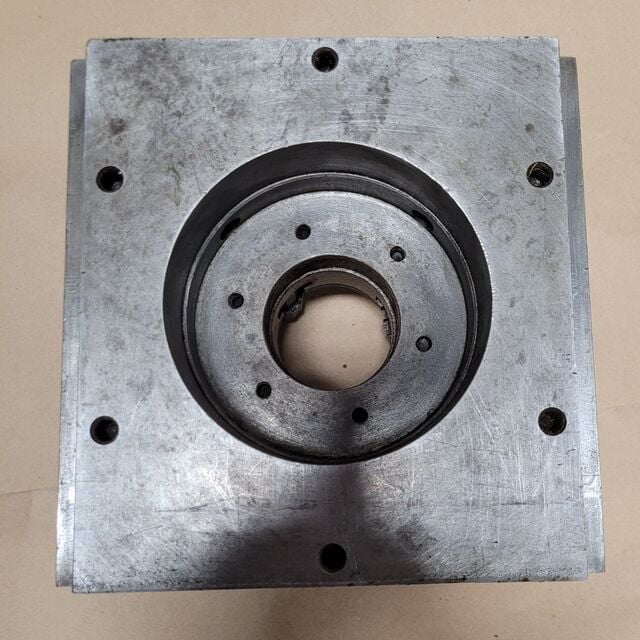 8" Buck #2083R, 3-jaw chuck, 1" center hole - Image 9
