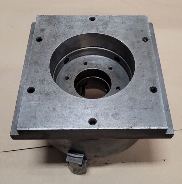 8" Buck #2083R, 3-jaw chuck, 1" center hole - Image 10