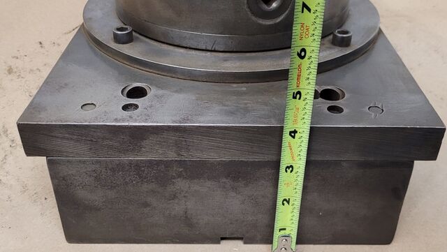 8" LeBlond, 3-jaw chuck, 14" x 10" x 4" angle plate - Image 10