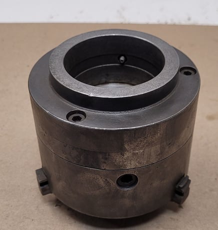 4" Buck #1434, 3-jaw chuck, 1" center hole - Image 4