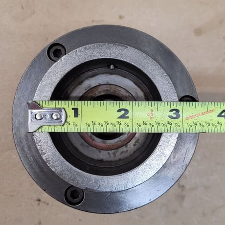 4" Buck #1434, 3-jaw chuck, 1" center hole - Image 7