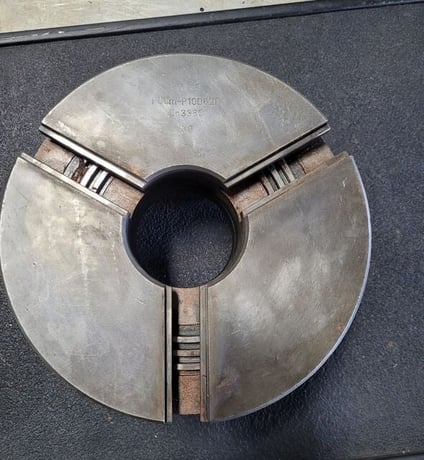 10" Bison, 3-jaw lathe chuck, D1-6 Mount - Image 1