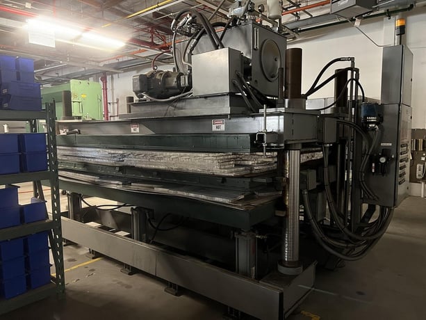 130 Ton, RTW #Global-140HDP, laminating press, 6.4" stroke, air operated holding pump, 2009 - Image 5