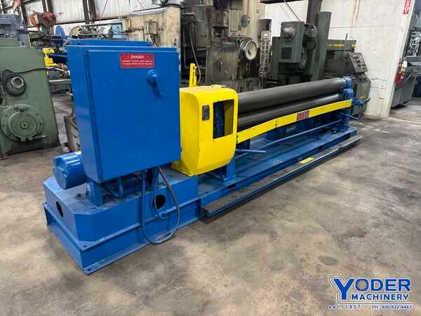 8' x 1/4" Webb #R3LR8008, plate bending rolls, 8" roll diameter, air drop end, forward/reverse, 1972 - Image 1