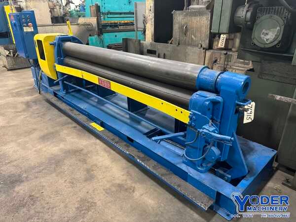 8' x 1/4" Webb #R3LR8008, plate bending rolls, 8" roll diameter, air drop end, forward/reverse, 1972 - Image 3