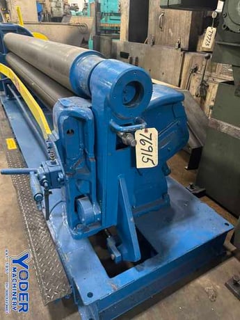 8' x 1/4" Webb #R3LR8008, plate bending rolls, 8" roll diameter, air drop end, forward/reverse, 1972 - Image 4