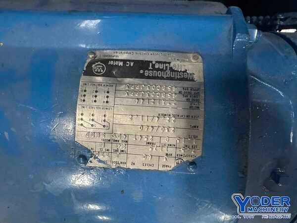 8' x 1/4" Webb #R3LR8008, plate bending rolls, 8" roll diameter, air drop end, forward/reverse, 1972 - Image 8
