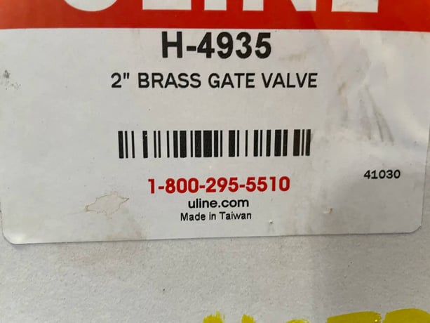 2" Brass Gate Valve - Image 6