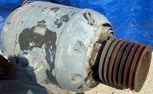 60 HP 1180 RPM Allis-Chalmers Induction Motor, Heavy-duty Industrial Fr, 220/440 Volts, 13-1/4" pulley, TEFC - Image 2