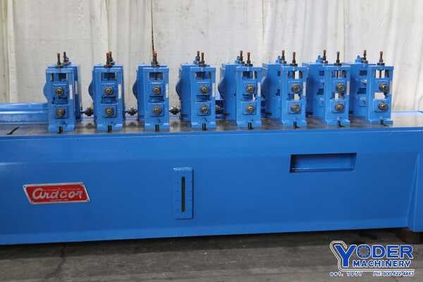 8 Stand, Ardcor #F10-2-10, rollformer, 2" arbor, 10" roll space, entry guide, coolant, 20 HP, 1984 - Image 5