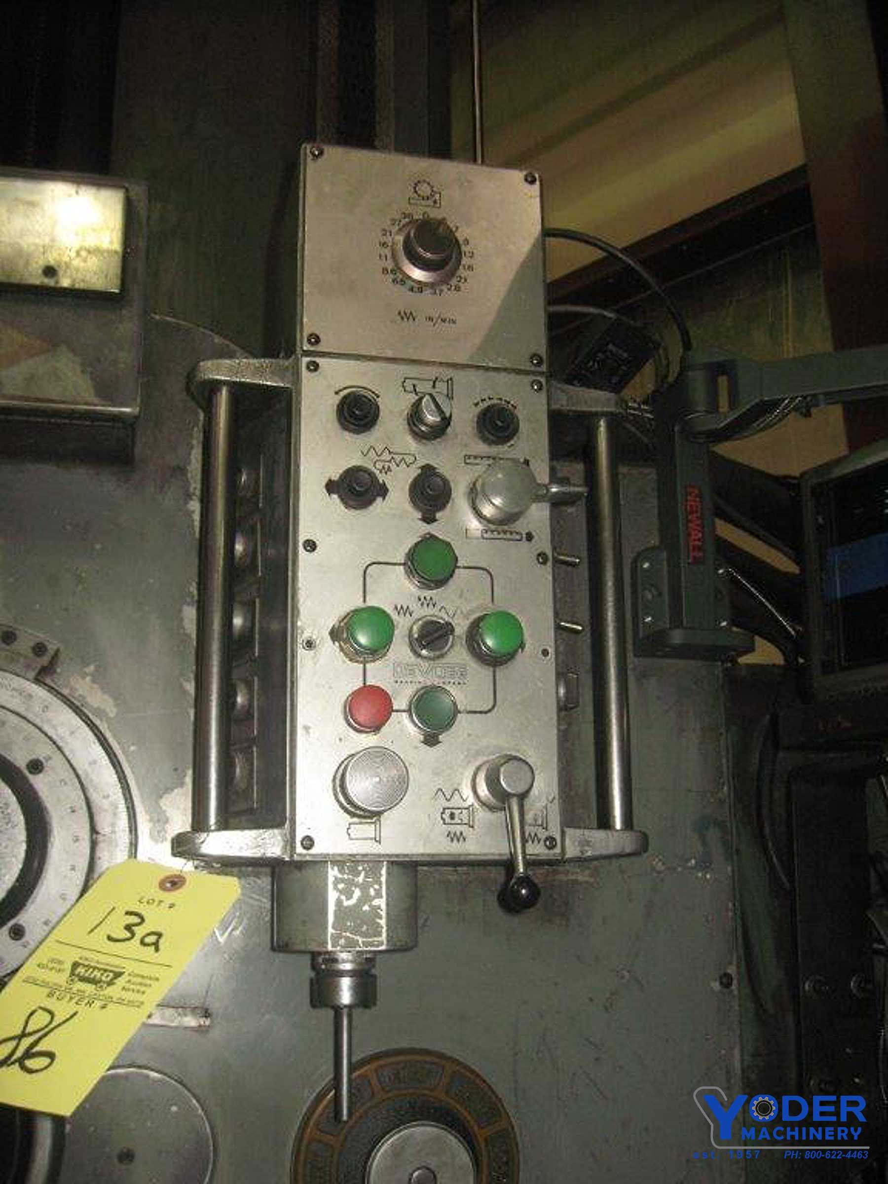 5" DeVlieg #5H-96, jig mill, 50" x 96" table, #50 NS, Newall digital read out, green buttons, 20 HP - Image 3