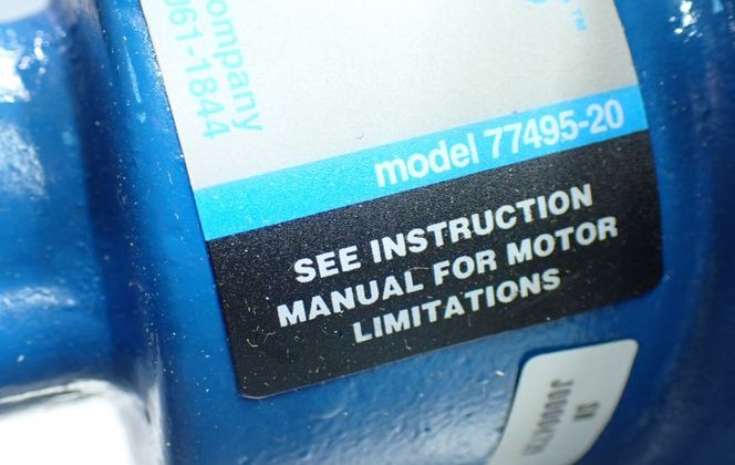 Cole-Parmer #77495-20, MasterFlex 56C Motor Adapter, 18.3 to 1 Speed Reduction - Image 7
