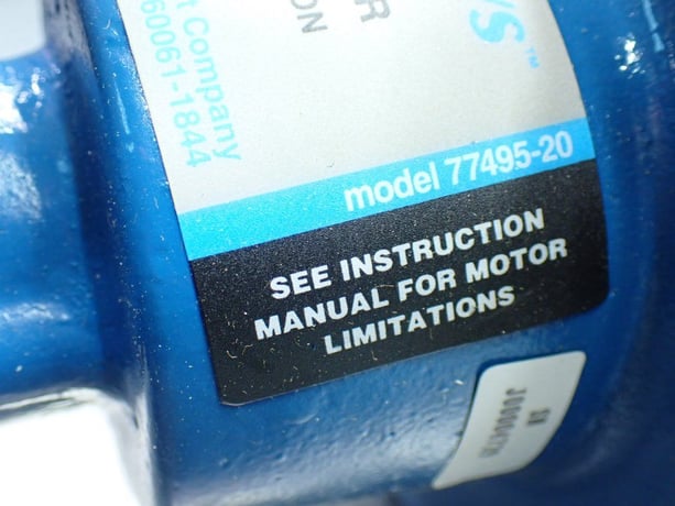 Cole-Parmer #77495-20, MasterFlex 56C Motor Adapter, 18.3 to 1 Speed Reduction - Image 8