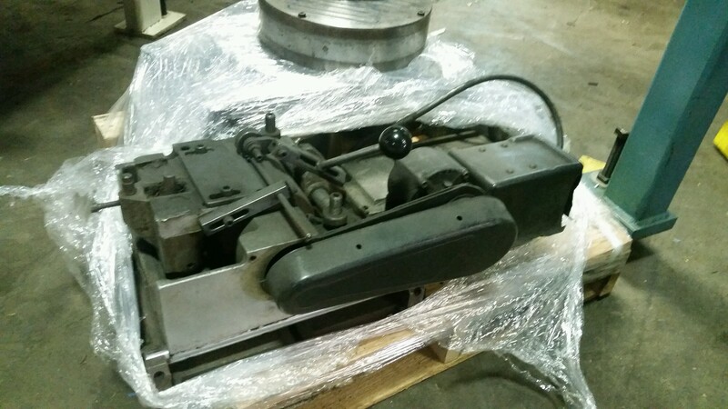 Unison #C, centerless grinding fixture, 4-1/4" x 4" wide regulating roll - Image 1