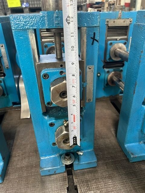10 Stand, Ardcor #1-1/2, rollformer, 1.5" spindle diameter, 10" rollspace, 5.5"-8.5" vertical centers - Image 5