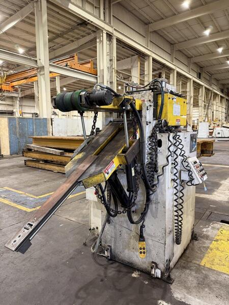 6000 lb. Coe Press Equipment #CPR-DE-PO-60 / CPPS-350, double end coil reel & straightener, 12" width - Image 4
