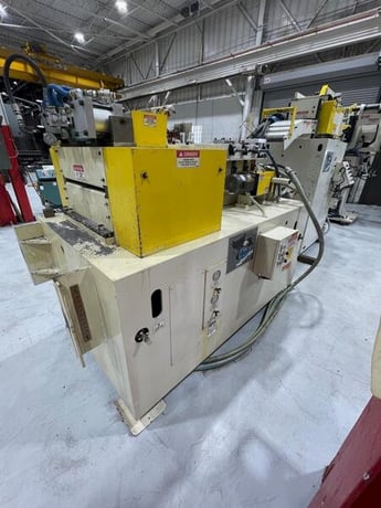 12" x .156" Coe Press Equipment #CPRF-518, high strength pull thru combination servo feed straightener, 2015 - Image 4