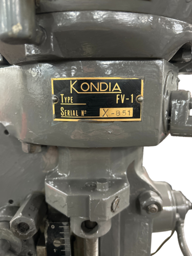 Clausing, Kondia #FV-1, vertical mill, 9" x48" table, Reconditioned - Image 3