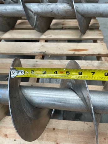 8" diameter x 10' long, standard pitch stainless steel scre - Image 10