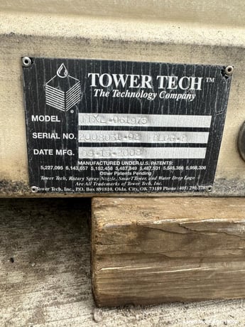 Tower Tech #TTXL-061975, Cooling Tower, FRP, Open Circuit, Direct Drive, 1800 GPM, 2008 - Image 5