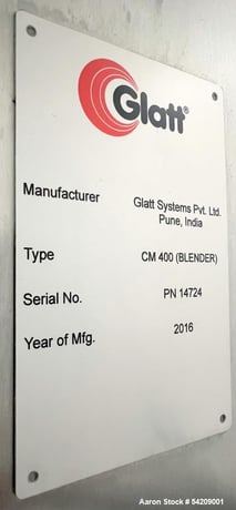 Glatt #CM-400, Column Bin Blender, Stainless Steel, w/ 3 bins, 2016 - Image 5