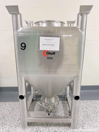 Glatt #CM-400, Column Bin Blender, Stainless Steel, w/ 3 bins, 2016 - Image 9