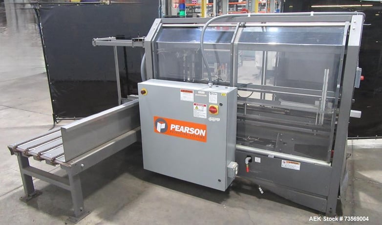 Pearson #CE25-T, Case Erector w/ Tape Sealer, 460 V., 0.5 HP, 25 CPM, AB PLC, 2" tape - Image 4