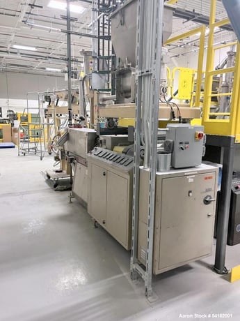 Farrel #FTX-80, Co-Rotating Twin Screw Extruder, Gala Pelletizer & Acrison Feeder - Image 4