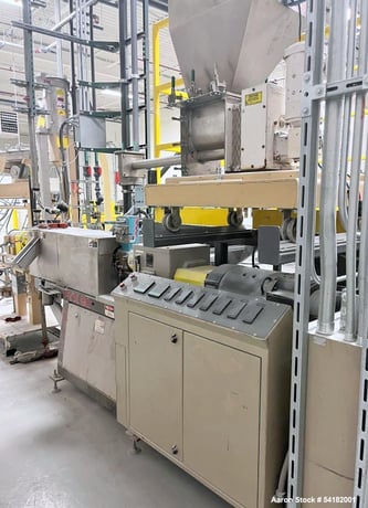 Farrel #FTX-80, Co-Rotating Twin Screw Extruder, Gala Pelletizer & Acrison Feeder - Image 5
