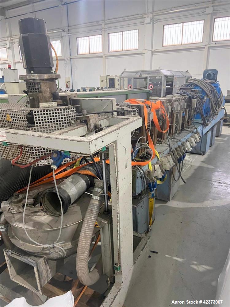 3.5" Theysohn #TSK-090, twin screw co-rotating compounding line, 36:1 L/D, 300 RPM, 1,102 lb/hr, underwater - Image 6