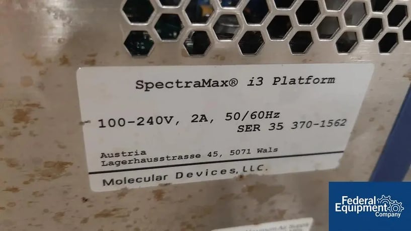 Molecular Devices #SpectraMax-I3X, Multi-Mode Microplate Reader, 100-240 V., 2A - Image 4