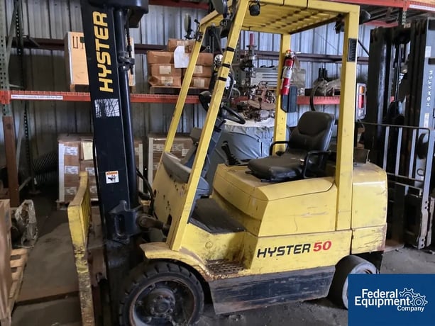 4500 lb. Hyster #S50XM, Forklift, 189" load height, cushion tires - Image 1