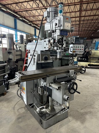 Sharp #VH25, combination vertical/horizontal palin milling machine, 10" x56" table, 5 HP, 2016 - Image 1