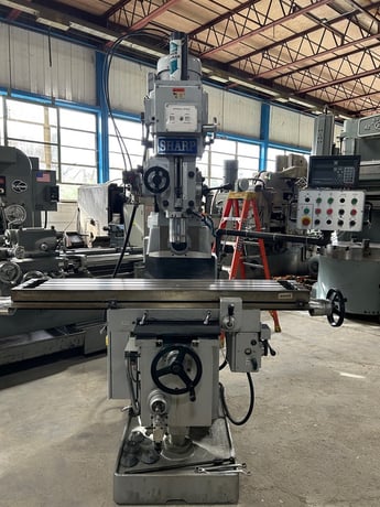 Sharp #VH25, combination vertical/horizontal palin milling machine, 10" x56" table, 5 HP, 2016 - Image 2