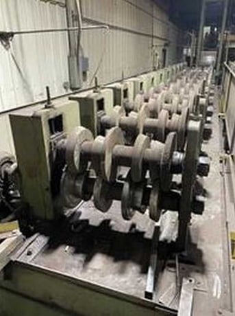 12 Stand, Bradbury Rollforming Line, 4" arbor, 30" roll space, 80 FPM, 110' overall, 60" outside dimension - Image 4