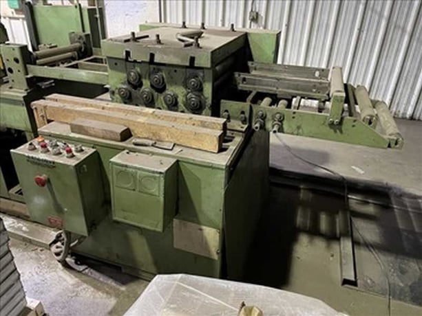 12 Stand, Bradbury Rollforming Line, 4" arbor, 30" roll space, 80 FPM, 110' overall, 60" outside dimension - Image 8