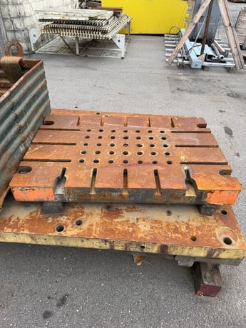 42" width x 27" L x 4" H T-Slotted Bolster Plate - Image 2