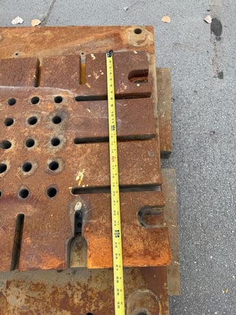 42" width x 27" L x 4" H T-Slotted Bolster Plate - Image 5
