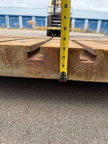 19" L x 84" width x 4" H T-Slotted Bolster Plate (2 available) - Image 9