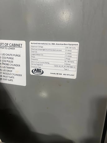 Abe #LinCan35, Complete Servo Canning System, 7 station, IP67, 35/65 CPM, 304 Stainless Steel - Image 4