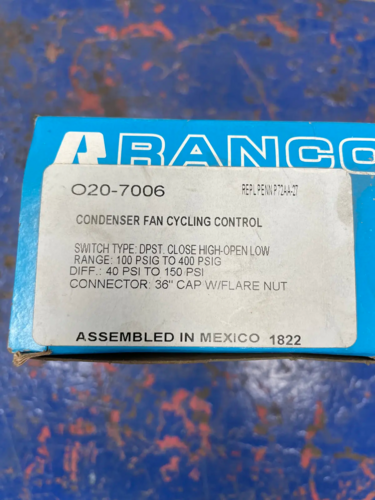 Ranco #O20-7006, Condenser Fan Cycling Control, 110-400 psig range - Image 5