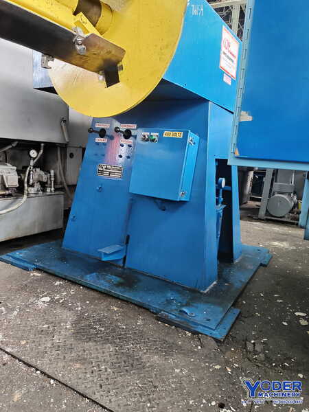 6000 lb. Coe Press Equipment #CPR-DE-6024, double end coil reel, 24" width, 1984 - Image 7