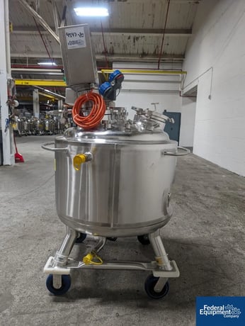53 gallon Precision, Reactor, 316 Stainless Steel, 28" diameter x 17" straight side, dish top & bottom, 45 - Image 3