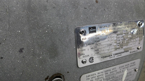 150 HP 1800 RPM Toshiba TIKK FBK1, Frame 445T, 4P, 460 Volts - Image 4