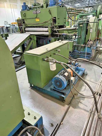 60" x .135" Paxson, Cut-To-Length line, 40000 lb., 20-24" ID, RL, 220 KVA, 480 V., 1976 - Image 2