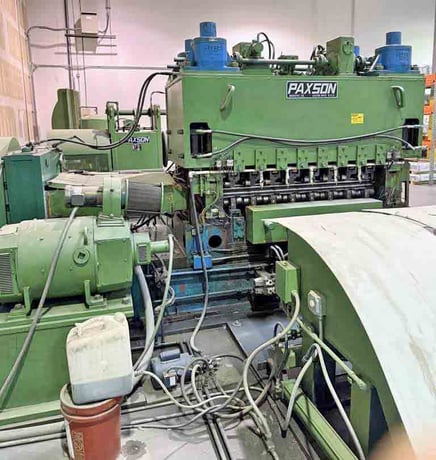 60" x .135" Paxson, Cut-To-Length line, 40000 lb., 20-24" ID, RL, 220 KVA, 480 V., 1976 - Image 4