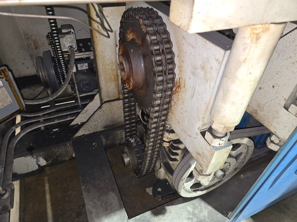 30000 lb. Rowe, Uncoiler, 56" width, 18.5"-24.5" expanding drum - Image 5