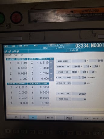 Mori Seiki #NHX-4000, horizontal machining center, 22" x 22" x 26" trvls, 16" x 16" table, 12000 RPM, 40 HP - Image 6