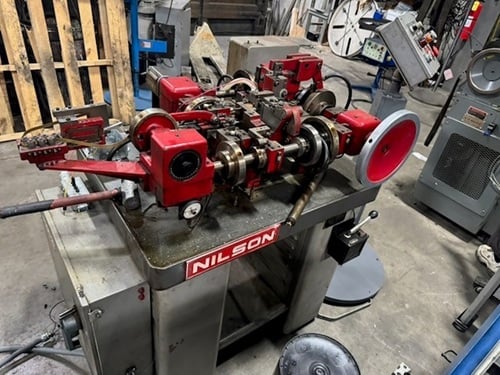 Nilson #700, 4-slide wire forming machine, 1/32" max diameter, 3/8" max ribbon width, 3" standard feed length - Image 1